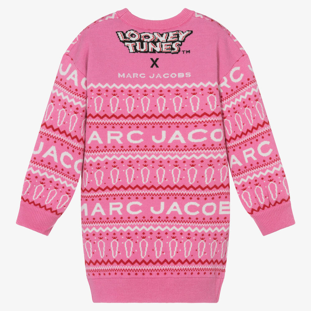 MARC JACOBS-Girls Pink Festive Looney Tunes Dress | Childrensalon Outlet