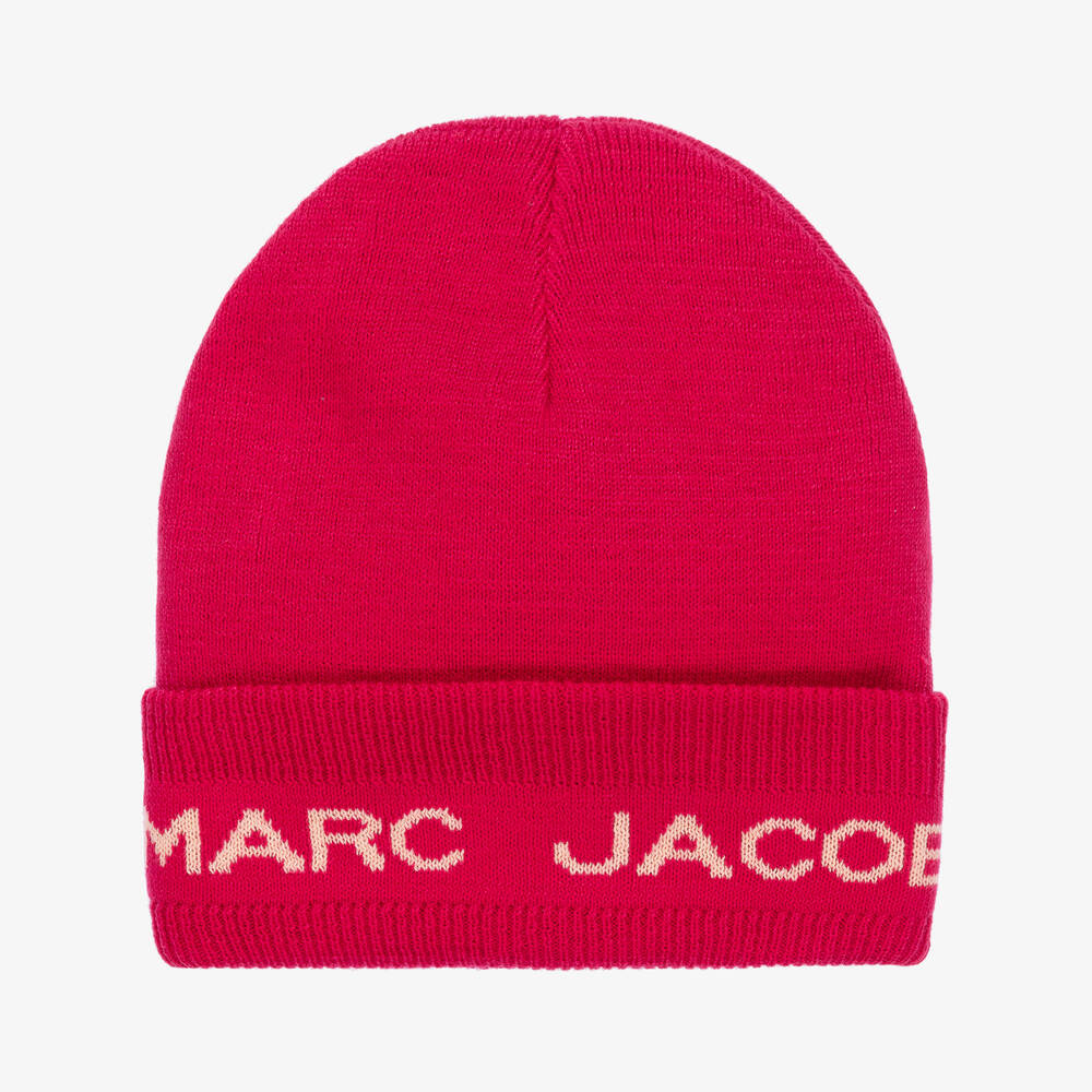 MARC JACOBS - Pinke Strick-Beanie für Mädchen | Childrensalon