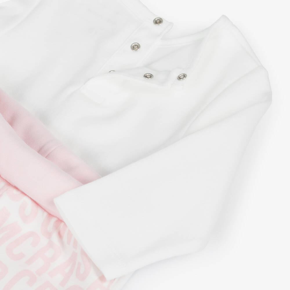 MARC JACOBS-Girls Pink Reversible Outfit Set | Childrensalon Outlet