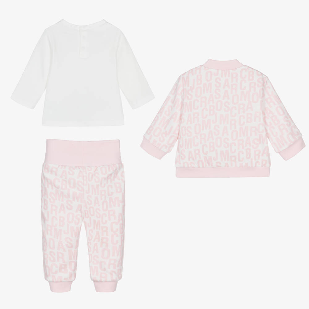 MARC JACOBS-Girls Pink Reversible Outfit Set | Childrensalon Outlet