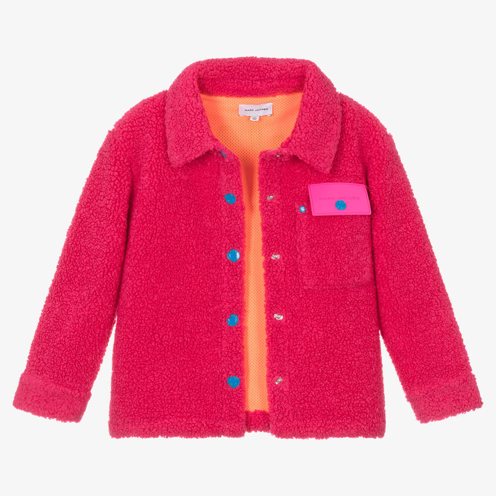Girls pink sherpa jacket online