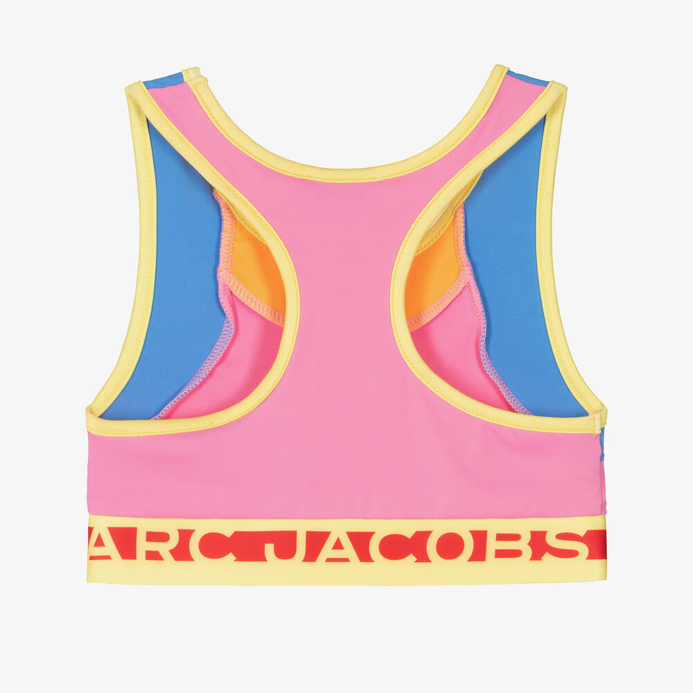 MARC JACOBS-Розовый спортивный кроп-топ | Childrensalon Outlet