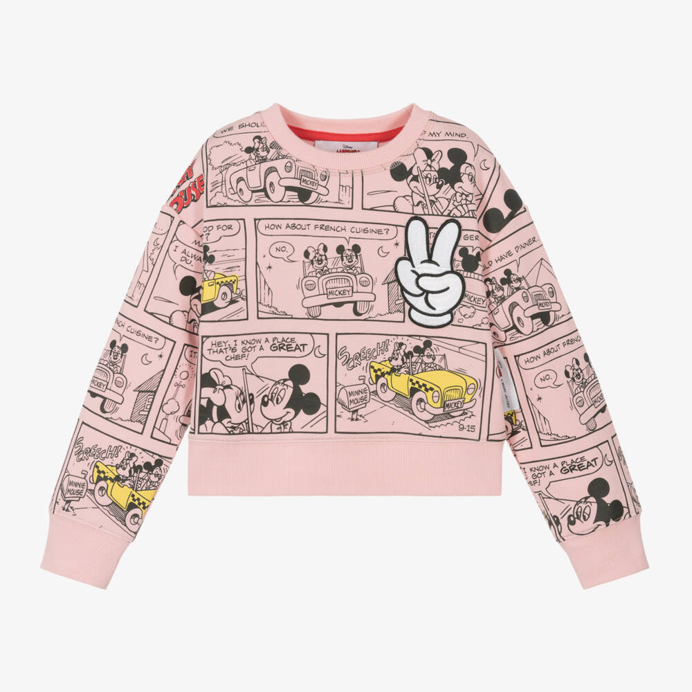 MARC JACOBS-Веселый розовый джемпер с мультяшным принтом для девочек | Childrensalon Outlet