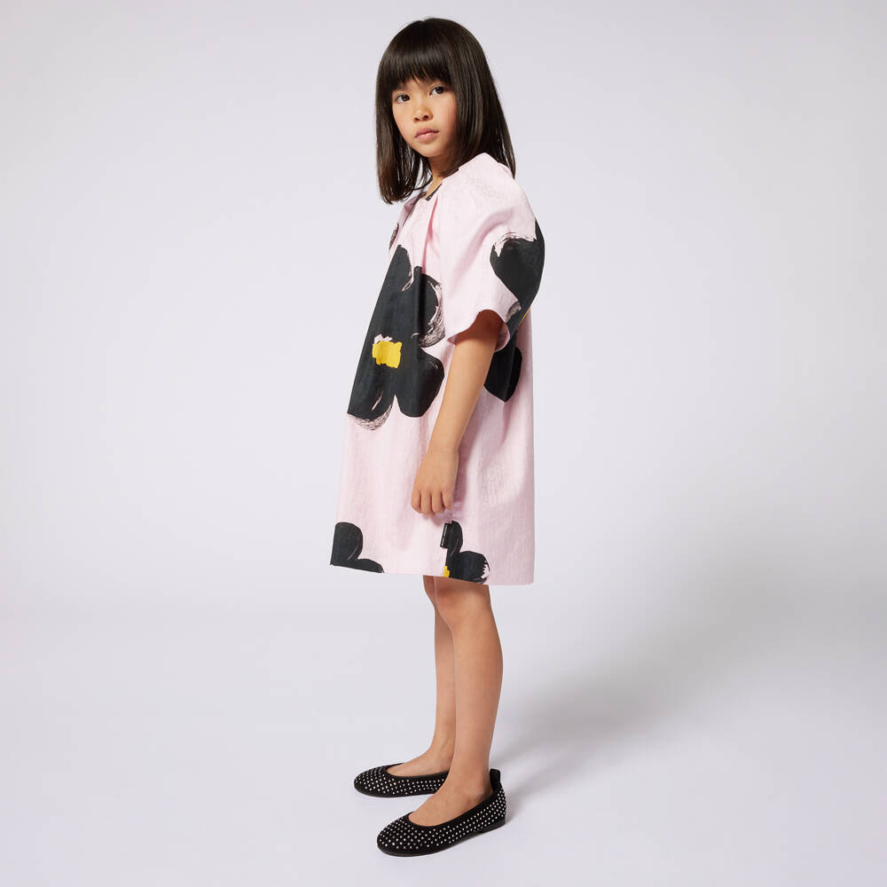 MARC JACOBS-Платье из хлопка с цветочным узором для девочек | Childrensalon Outlet