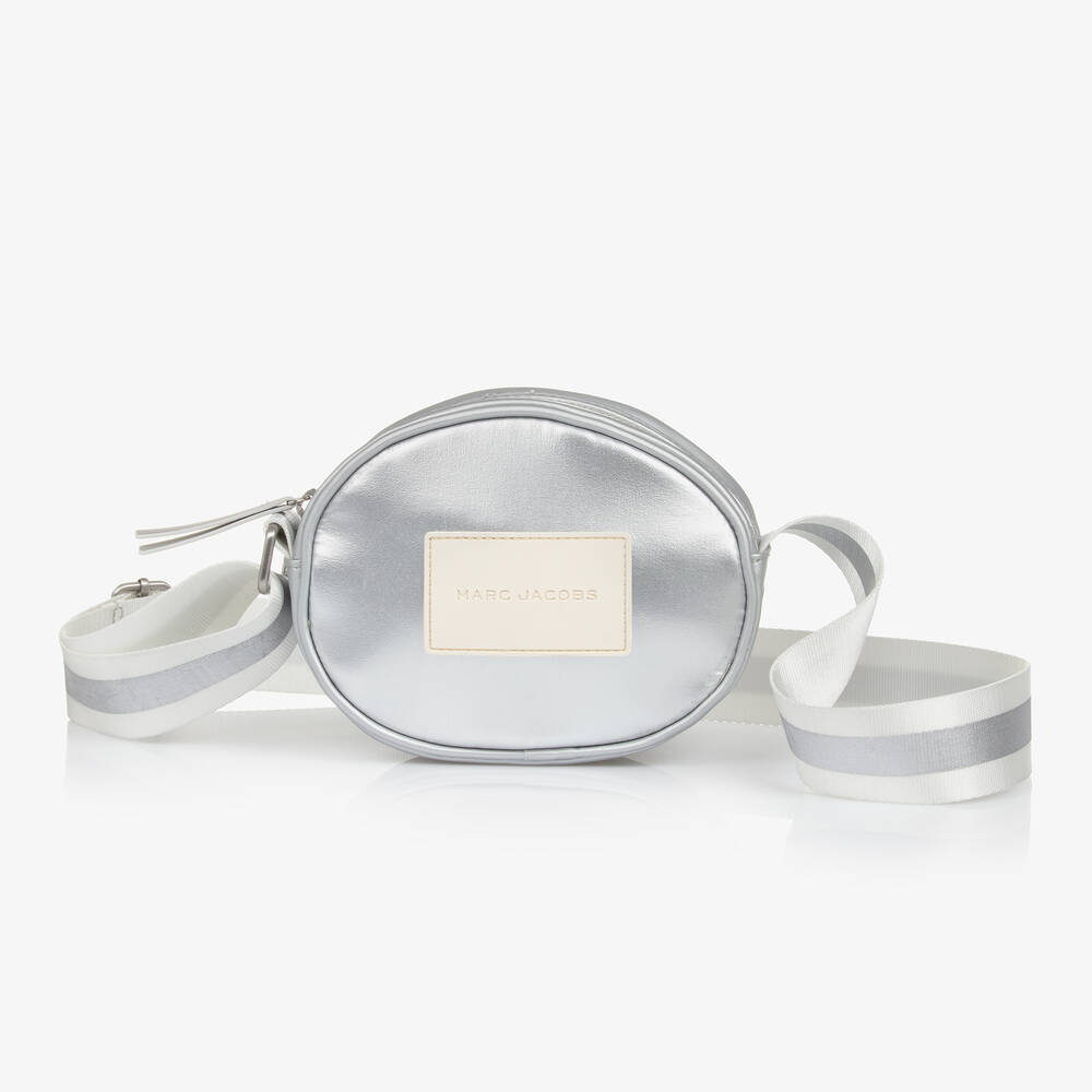 MARC JACOBS-Girls Silver Shoulder Bag (16cm) | Childrensalon Outlet