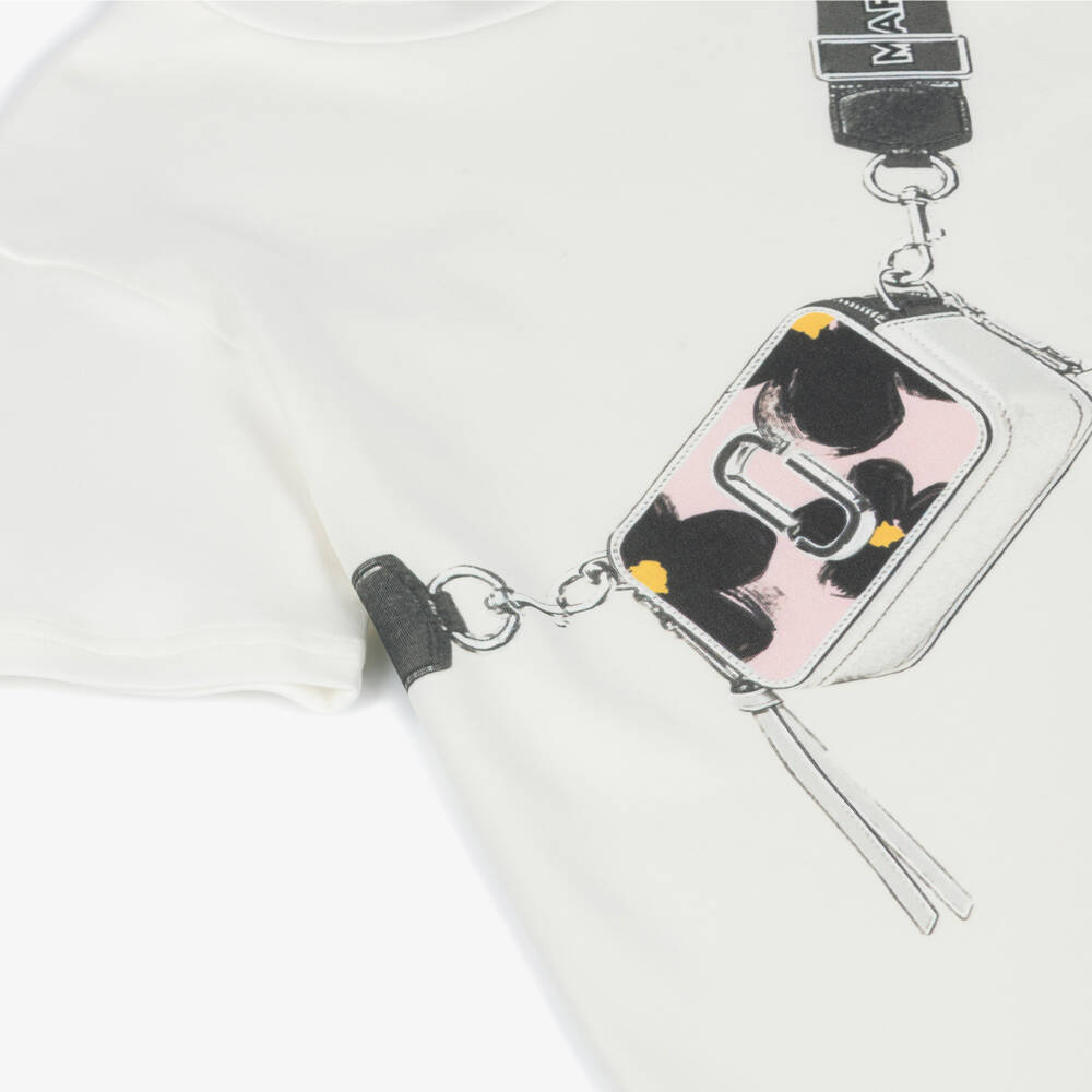 MARC JACOBS-Girls Soft Ivory Jersey Frock | Childrensalon Outlet