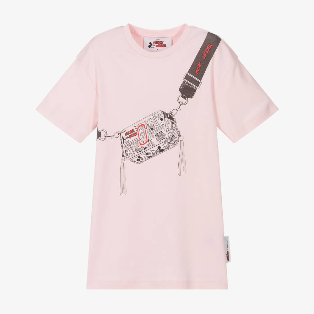 MARC JACOBS-Girls Soft Pink Mickey Dress | Childrensalon Outlet