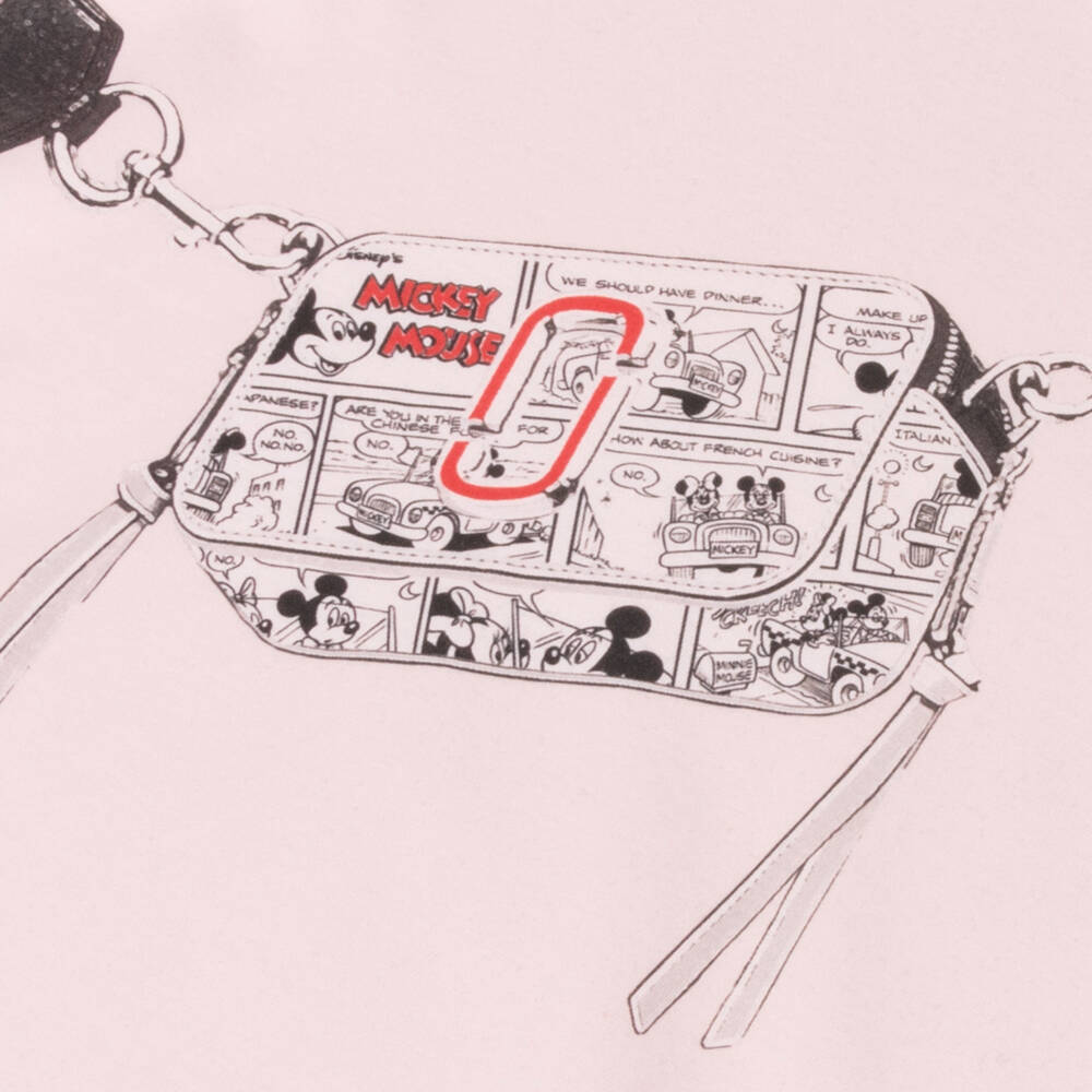 MARC JACOBS-فستان ميكي ناعم وردي للبنات | Childrensalon Outlet