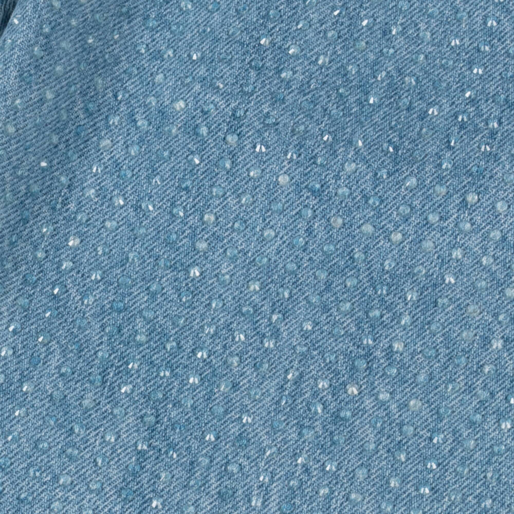 MARC JACOBS-Girls Sparkling Blue Stone Denim | Childrensalon Outlet