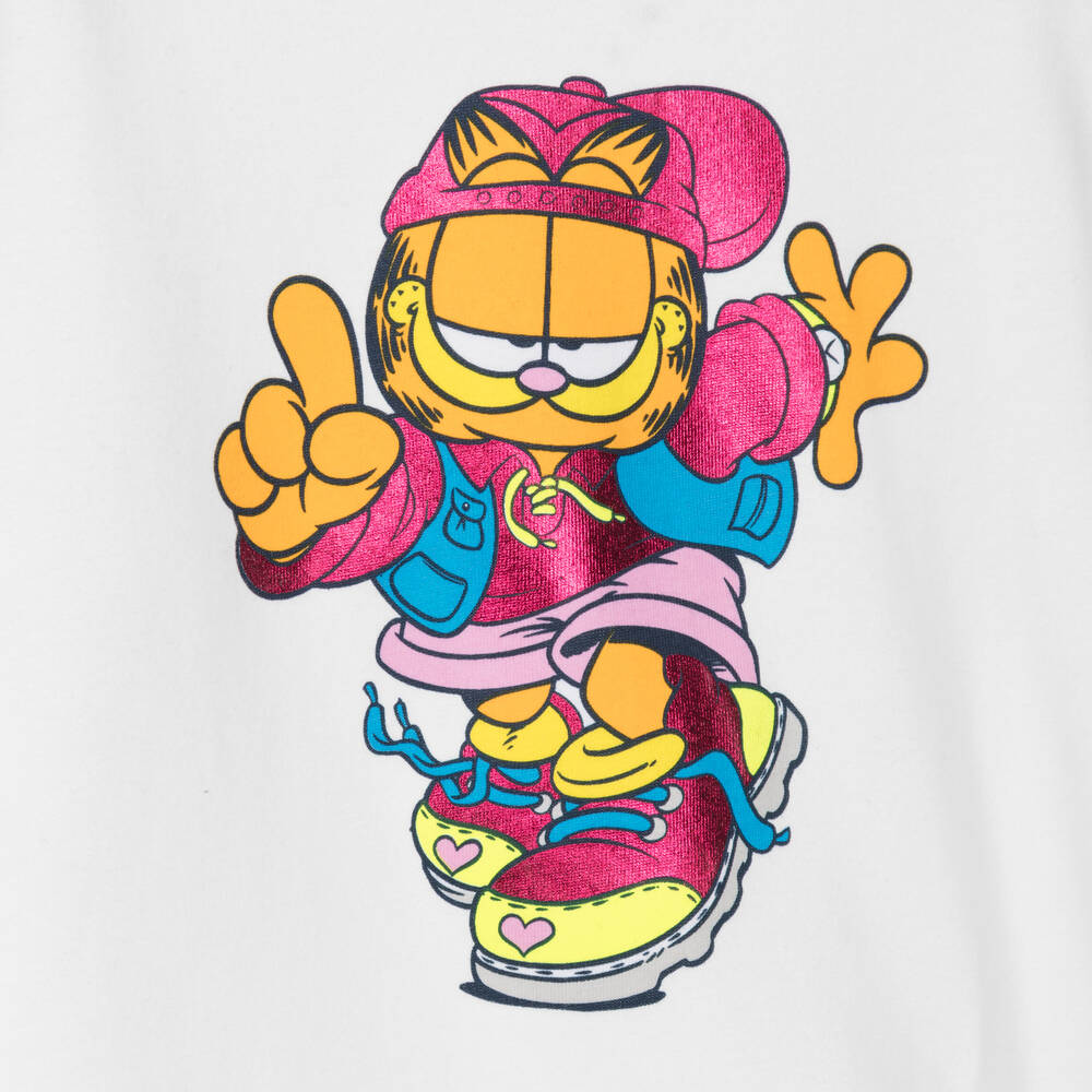 MARC JACOBS-Белый хлопковый топ для девочек | Childrensalon Outlet