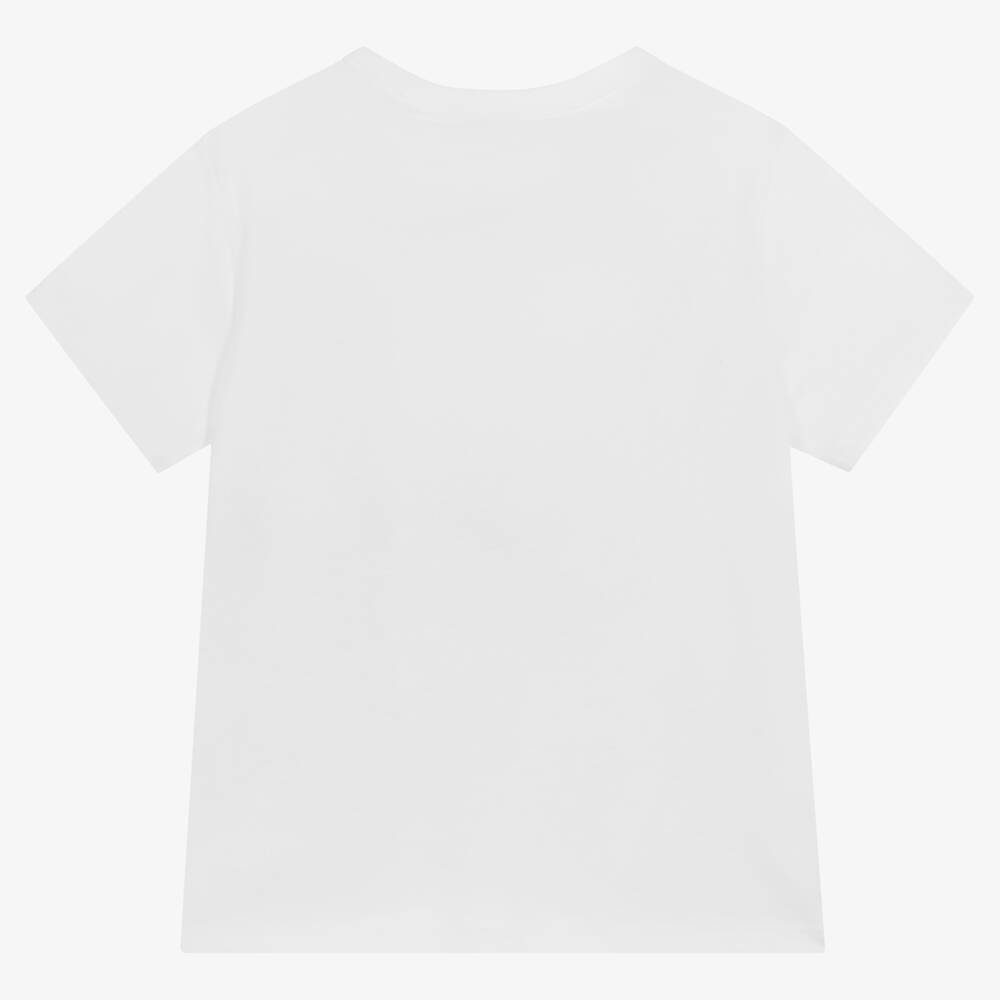 MARC JACOBS-Белая хлопковая футболка | Childrensalon Outlet