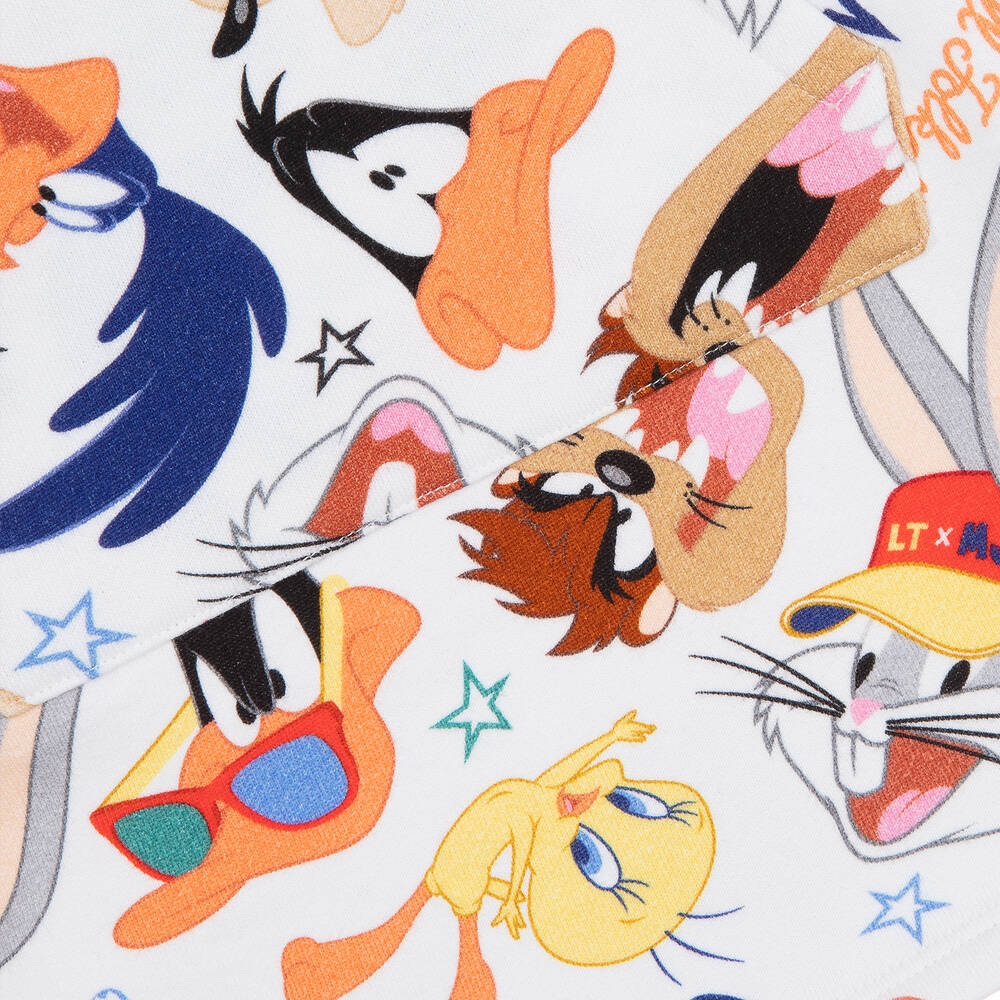 MARC JACOBS-Girls White Looney Tunes Cotton Dress | Childrensalon Outlet