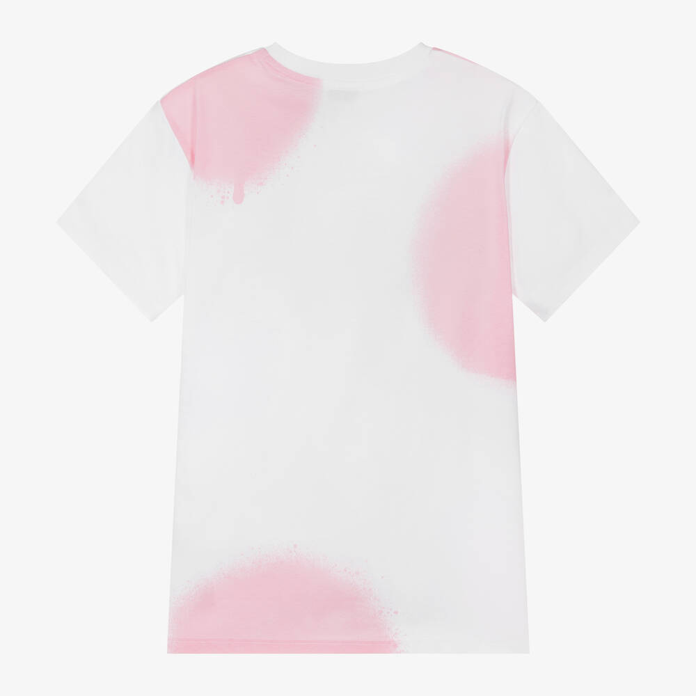 MARC JACOBS-Girls White Spray Paint Spots Dress | Childrensalon Outlet