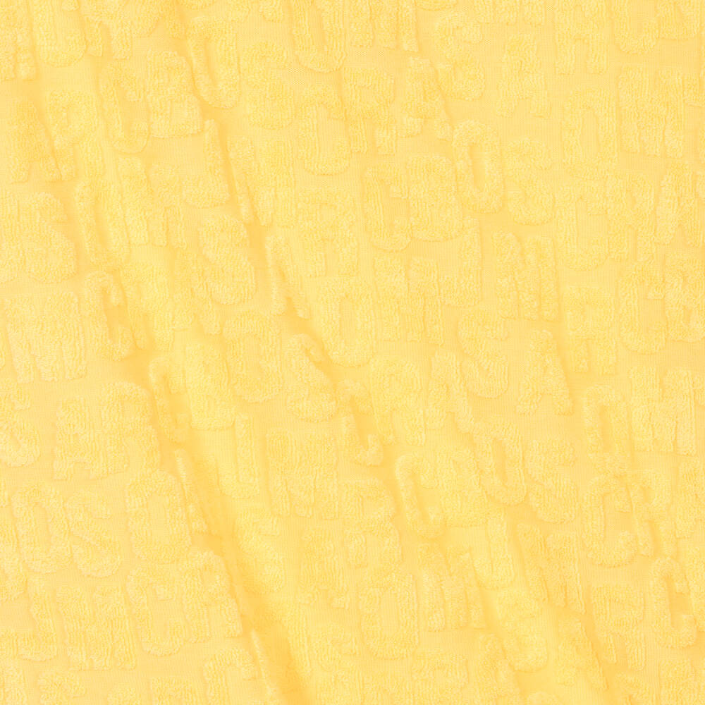 MARC JACOBS-Girls Yellow Cotton Towelling Dress | Childrensalon Outlet