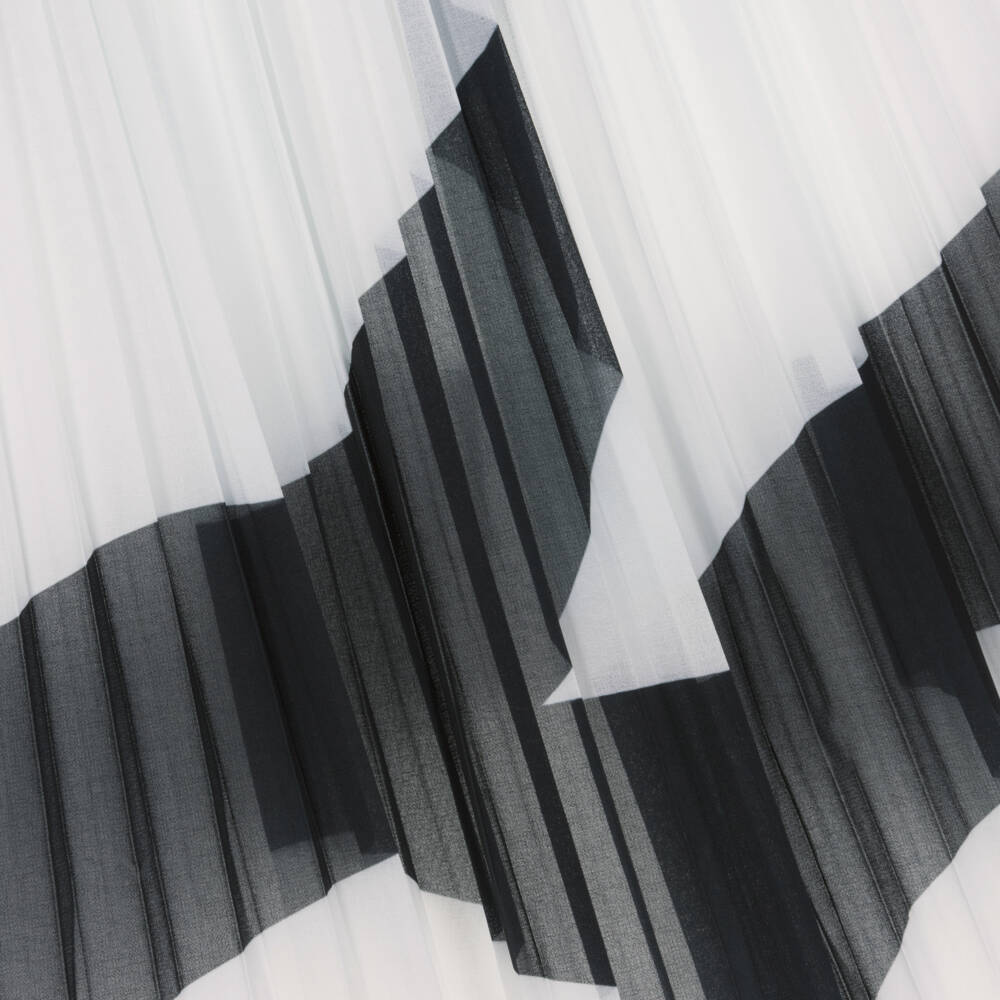 MARC JACOBS-تنورة مطوية بنقشة الحمار الوحشي للبنات | Childrensalon Outlet