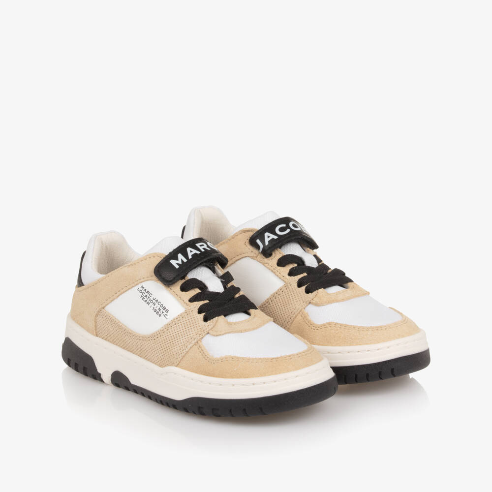 MARC JACOBS-Ivory & Beige Trainers | Childrensalon Outlet
