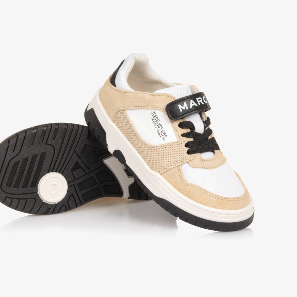 MARC JACOBS-Ivory & Beige Trainers | Childrensalon Outlet