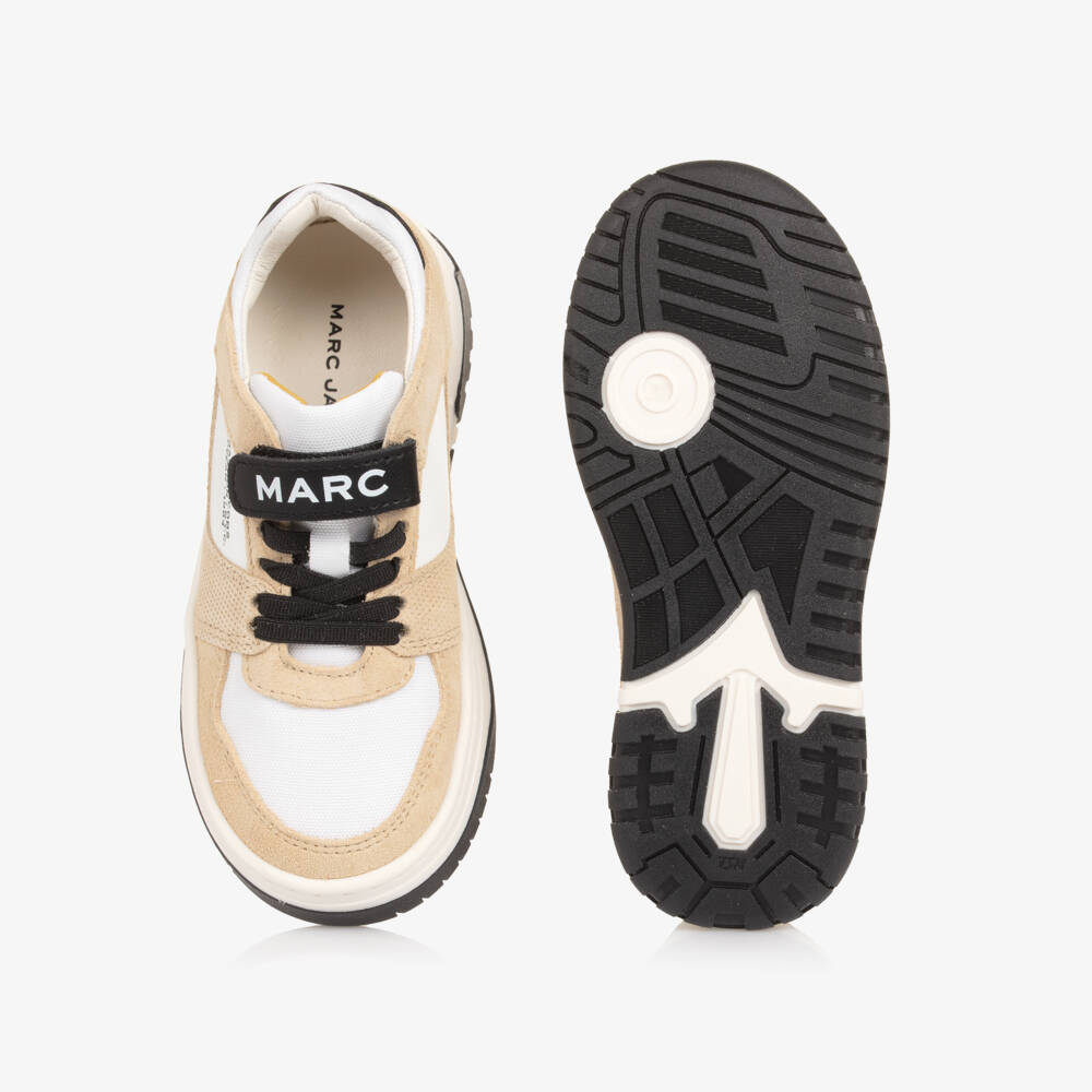 MARC JACOBS-Ivory & Beige Trainers | Childrensalon Outlet