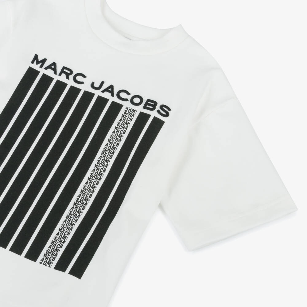 MARC JACOBS-Ivory Cotton Tee for Boys | Childrensalon Outlet