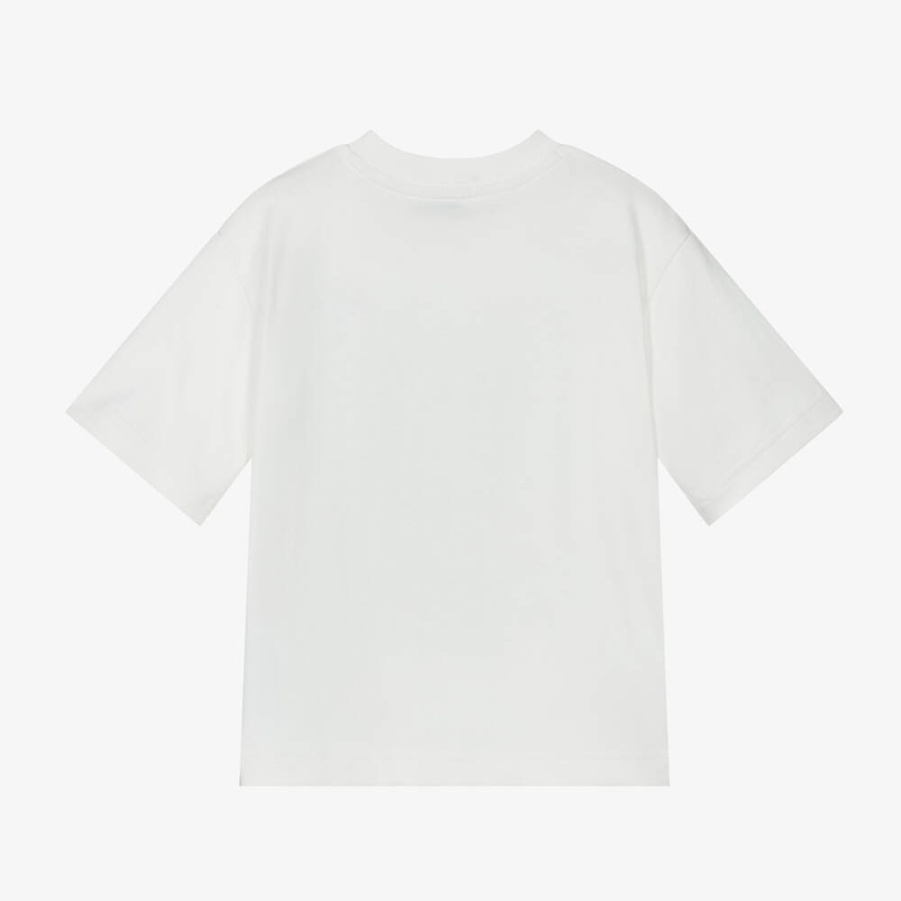 MARC JACOBS-Ivory Cotton Tee for Boys | Childrensalon Outlet