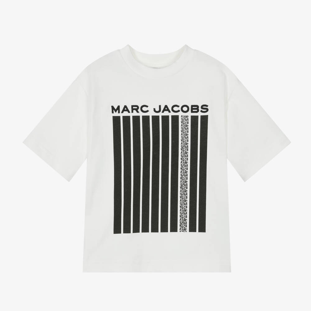MARC JACOBS-Ivory Cotton Tee for Boys | Childrensalon Outlet