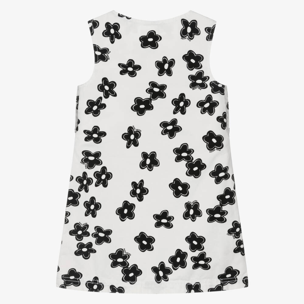 MARC JACOBS-Ivory Daisy Print Shift Dress | Childrensalon Outlet