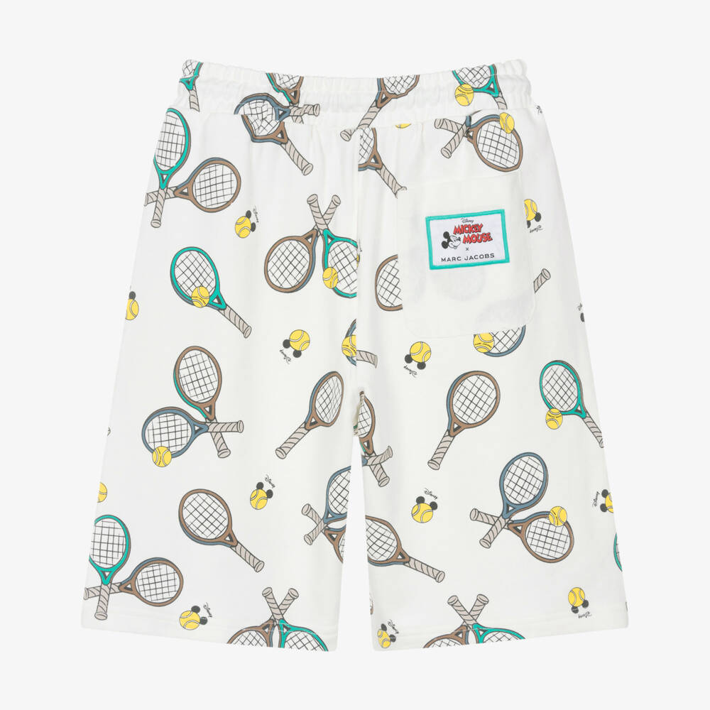 MARC JACOBS-Ivory Printed Mickey Shorts | Childrensalon Outlet