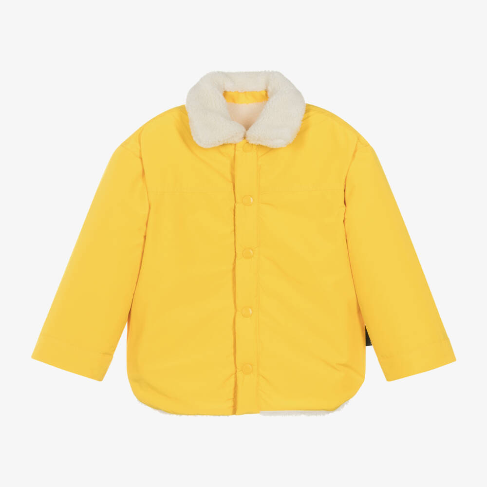 MARC JACOBS-Ivory Shearling Smiley Jacket | Childrensalon Outlet