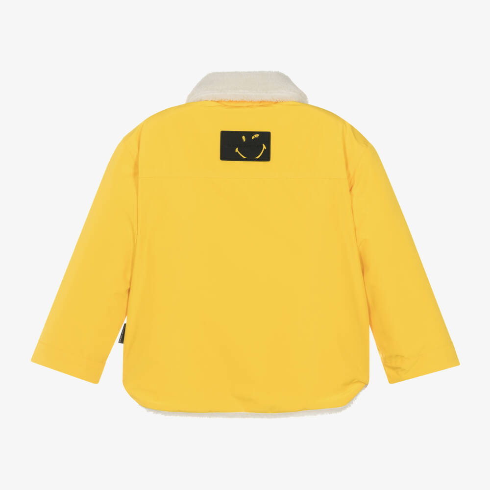 MARC JACOBS-Ivory Shearling Smiley Jacket | Childrensalon Outlet