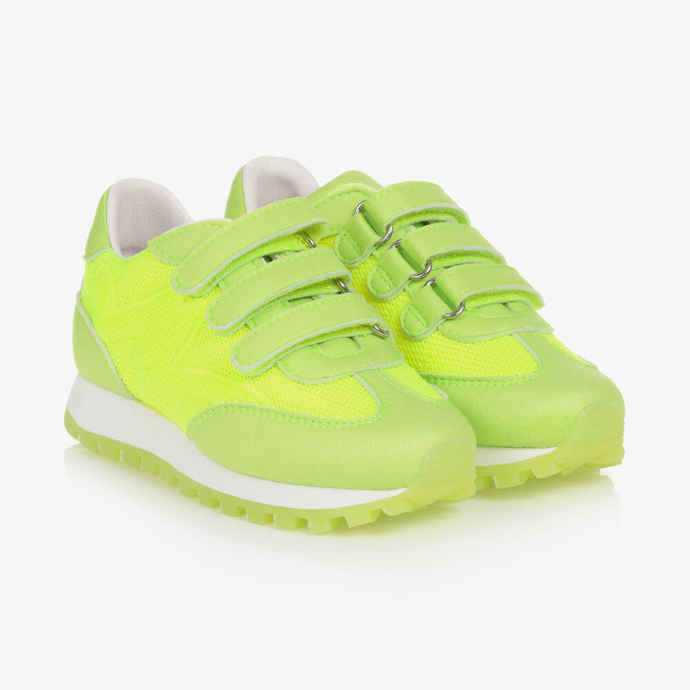 MARC JACOBS - Neon Yellow The Jogger Trainers | Childrensalon
