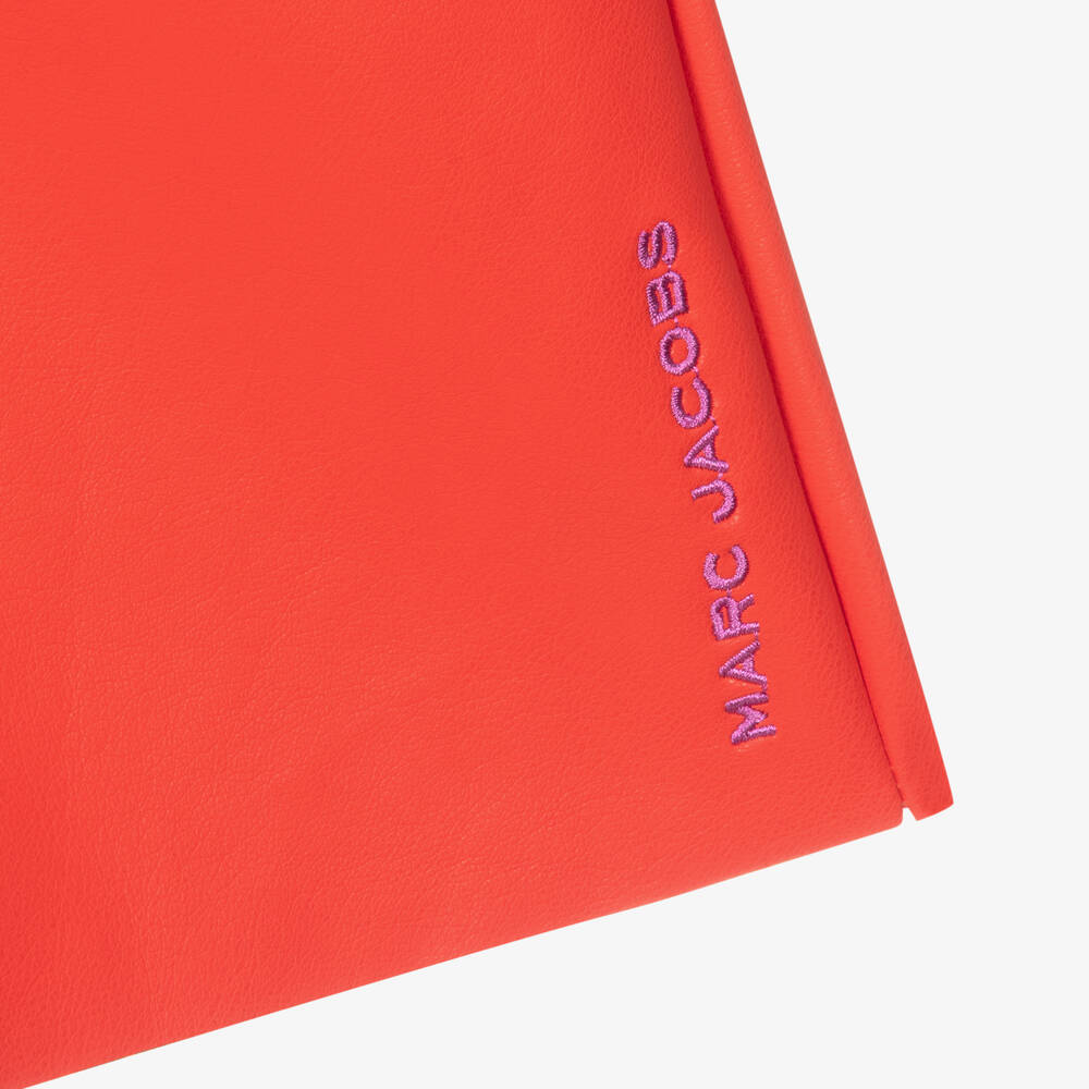 مارك جاكوبس-بنطلون كولوت جلد صناعي لون برتقالي للبنات | Childrensalon Outlet