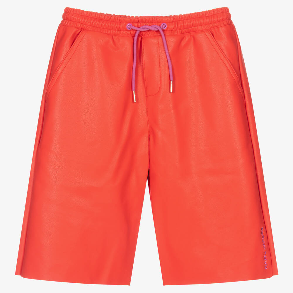 MARC JACOBS - Jupe-culotte orange simili cuir | Childrensalon