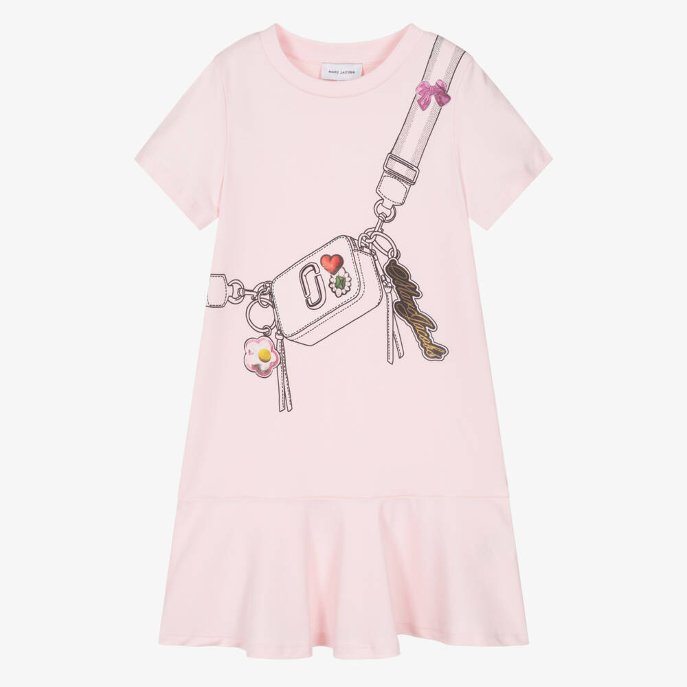 MARC JACOBS-Pink Bag Print Dress | Childrensalon Outlet