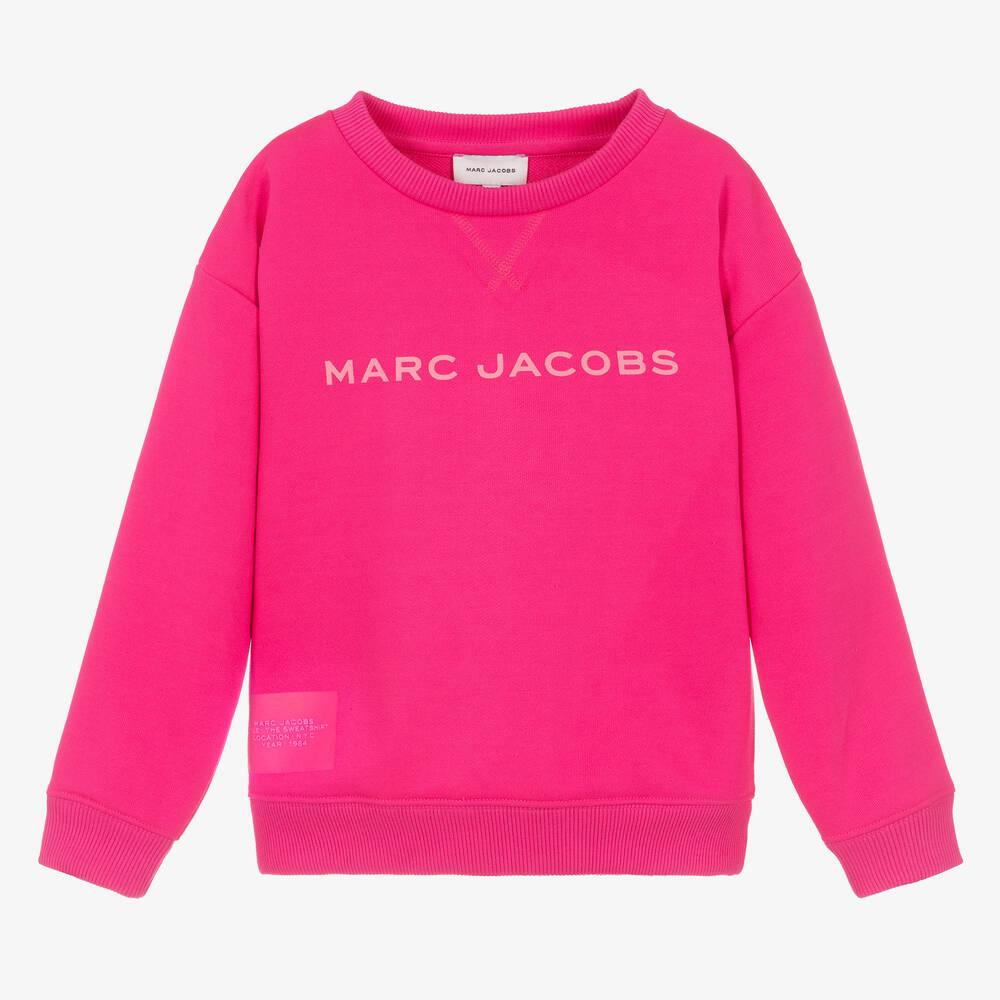MARC JACOBS - Pink Cotton Logo Sweatshirt | Childrensalon