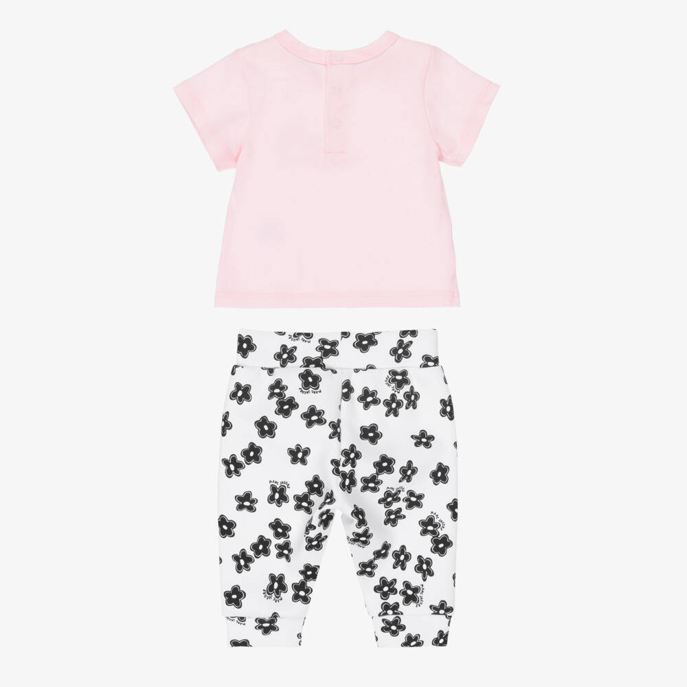 MARC JACOBS-Pink Daisy Print Leggings Set | Childrensalon Outlet