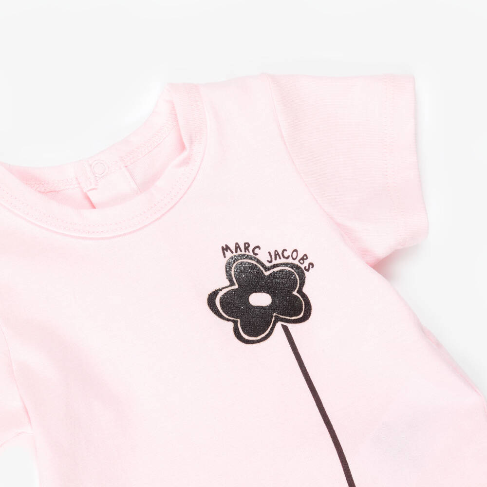 MARC JACOBS-Pink Daisy Print Leggings Set | Childrensalon Outlet