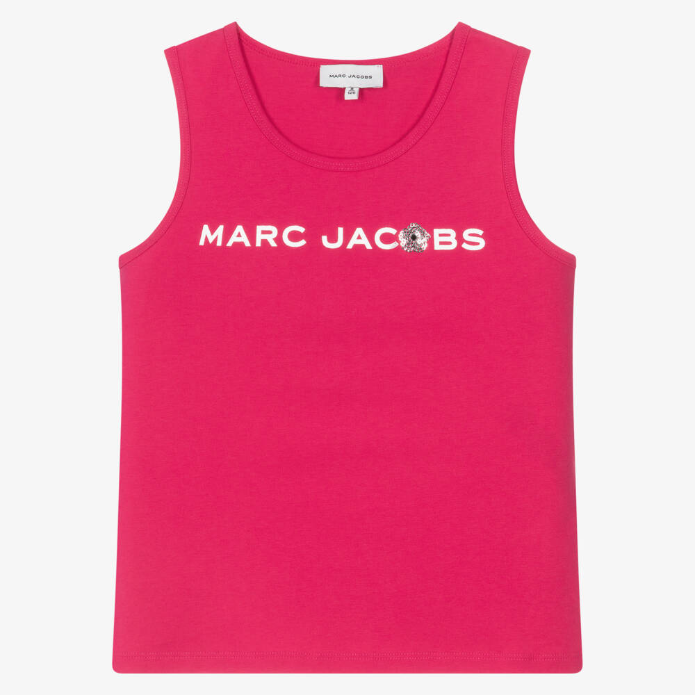 MARC JACOBS-Pink Logo Vest | Childrensalon Outlet