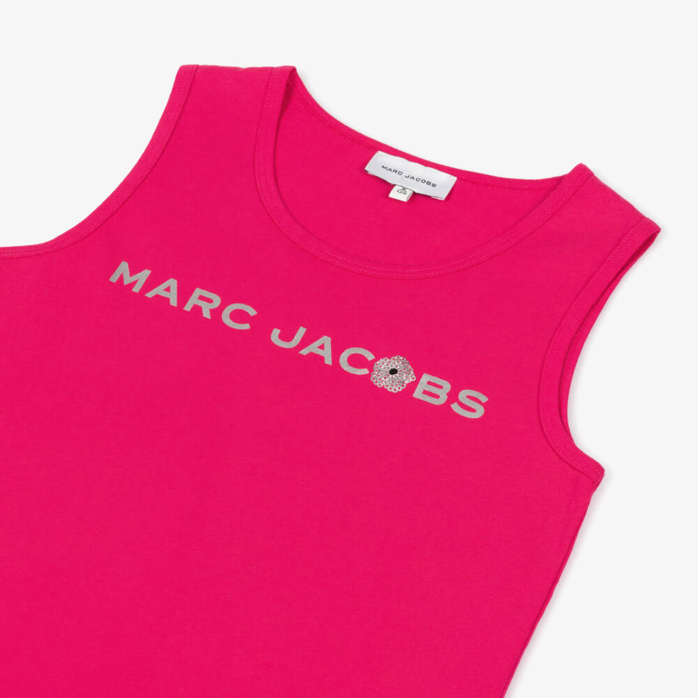 MARC JACOBS-Pink Logo Vest | Childrensalon Outlet