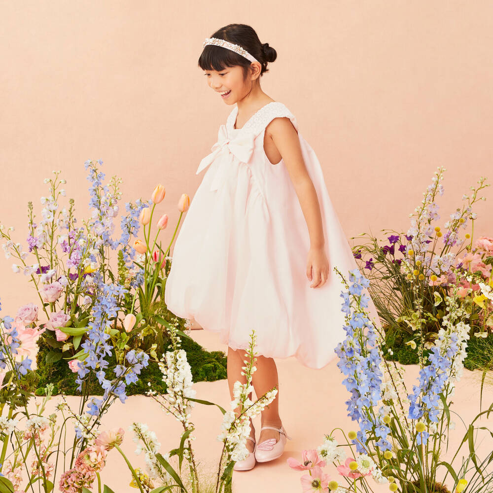MARC JACOBS-Pink Organza Dress | Childrensalon Outlet