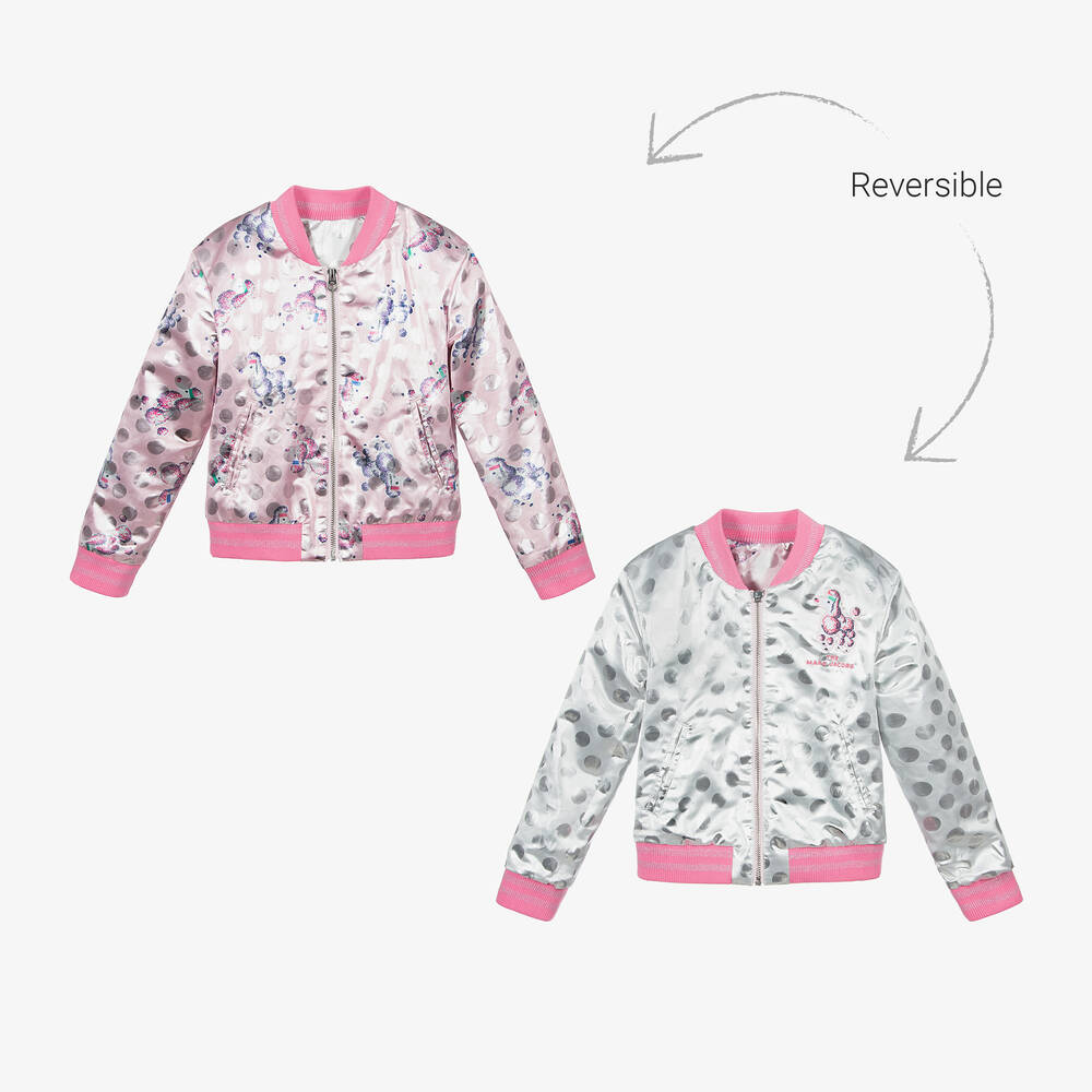 MARC JACOBS-Pink Reversible Jacket  | Childrensalon Outlet