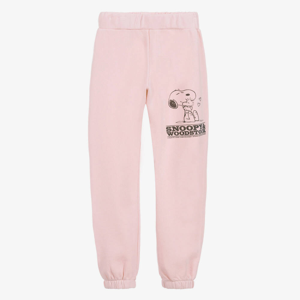 Pink Snoopy Cotton Joggers