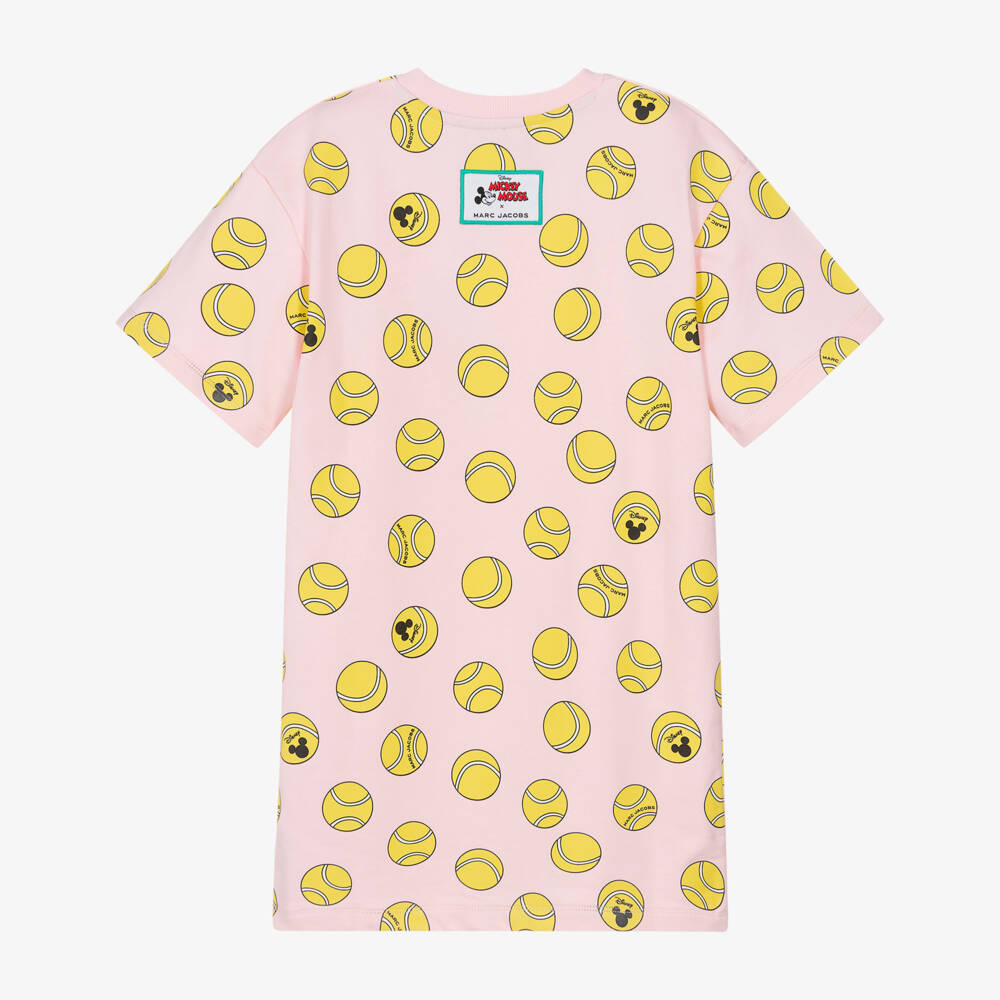 MARC JACOBS-Pink Tennis Mickey Print Dress | Childrensalon Outlet