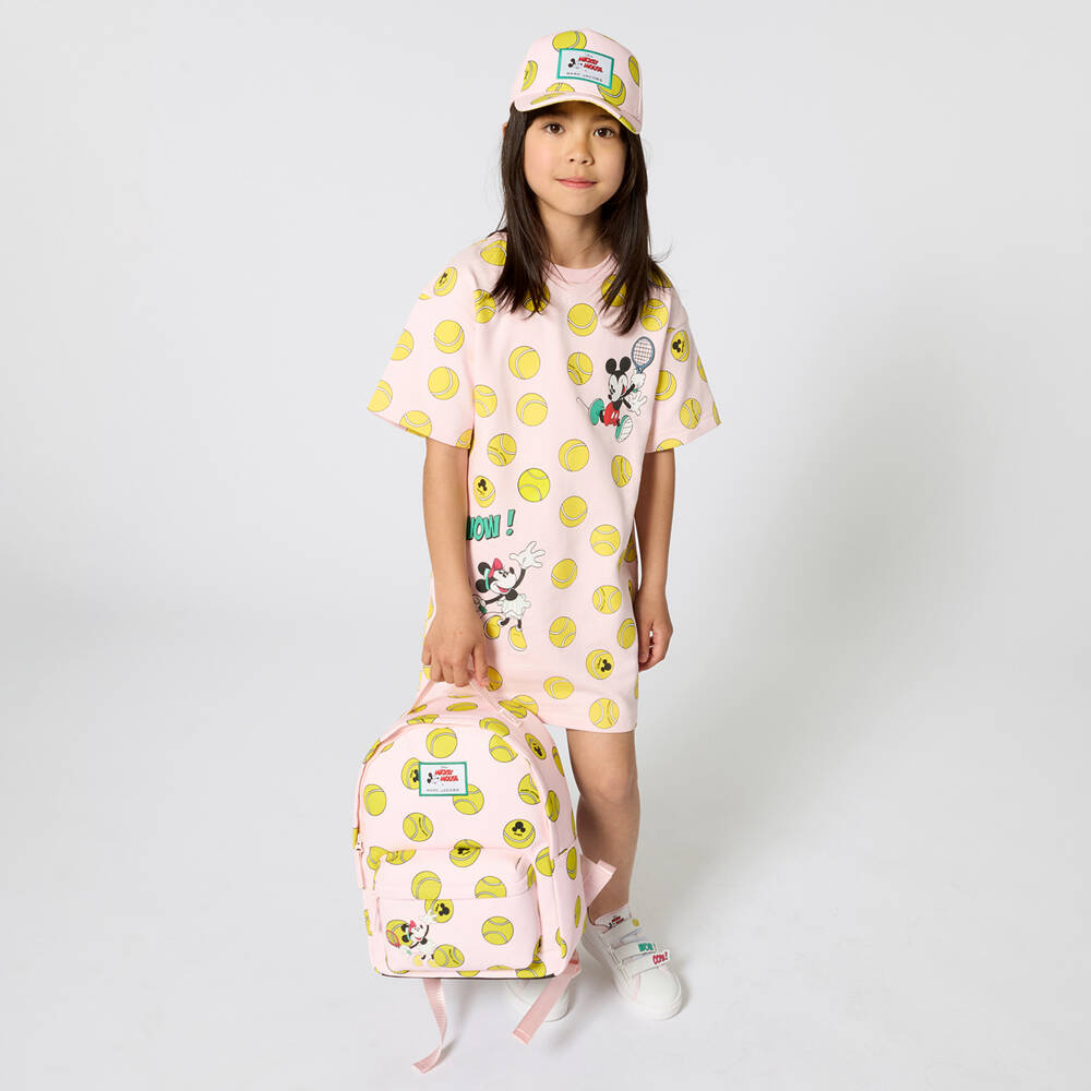 MARC JACOBS-Pink Tennis Mickey Print Dress | Childrensalon Outlet