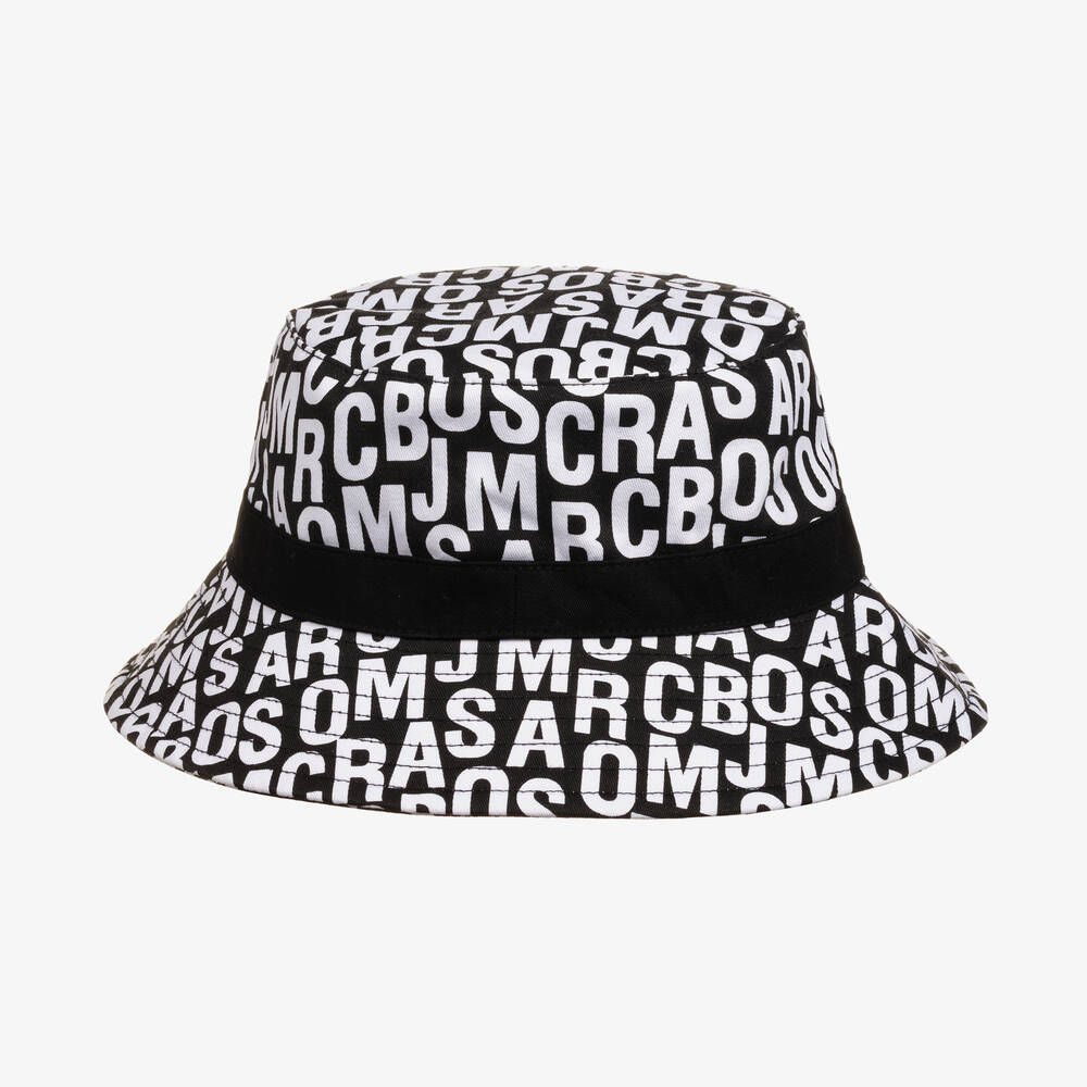 MARC JACOBS - Teen Black & White Cotton Bucket Hat