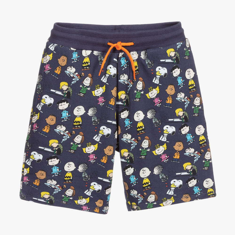 MARC JACOBS-Синие шорты с принтом Peanuts для подростков | Childrensalon Outlet
