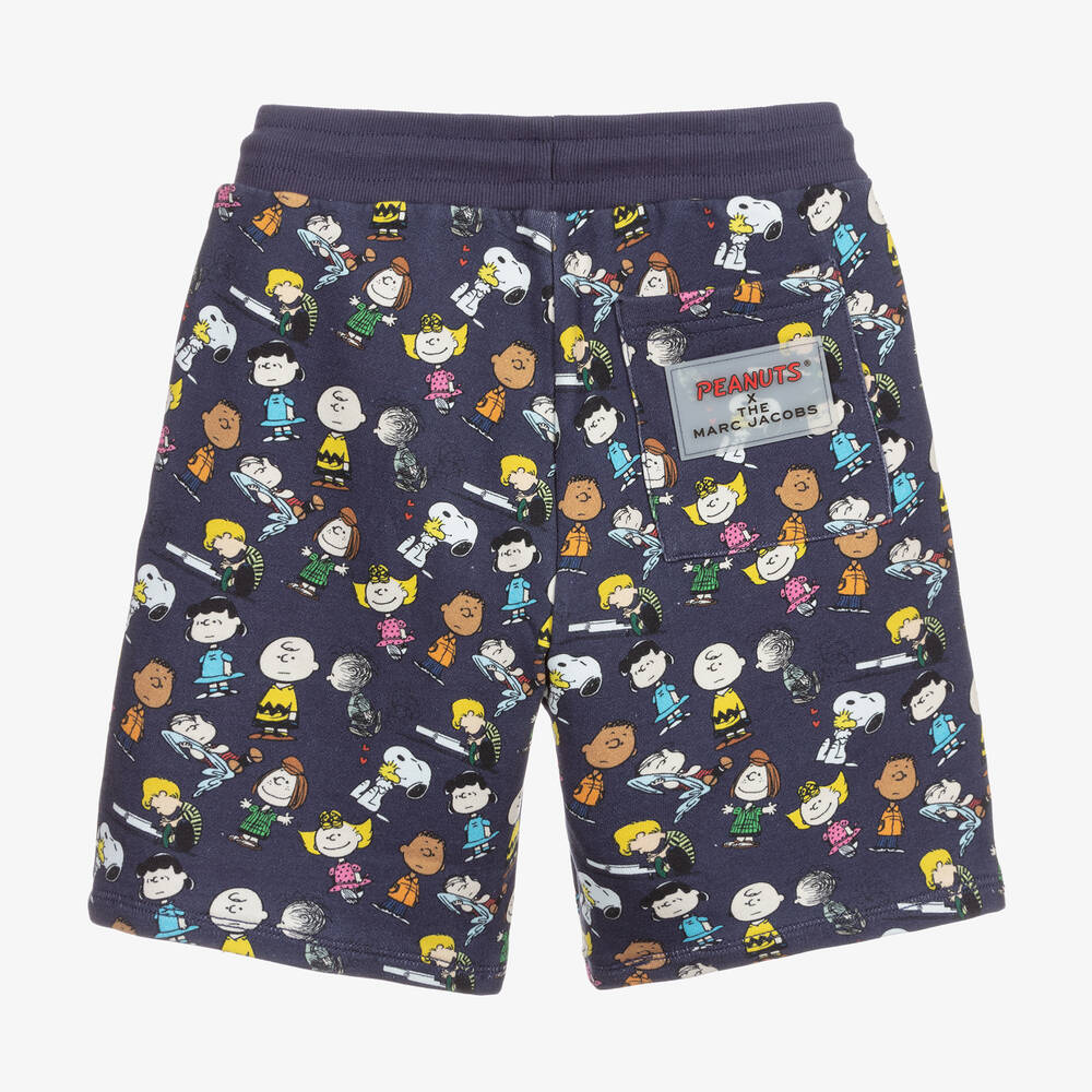 MARC JACOBS-شورت قطن لون كحلي بطبعة ملونة للأولاد | Childrensalon Outlet