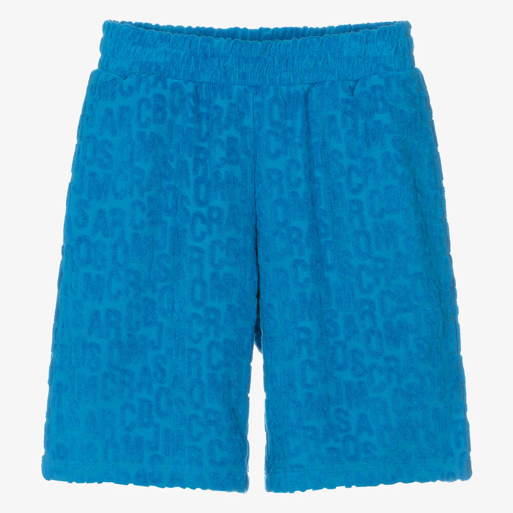 MARC JACOBS-Teen Blue Towelling Shorts | Childrensalon Outlet