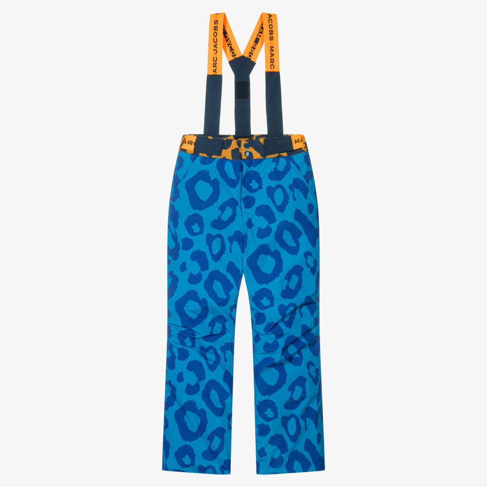 MARC JACOBS - Teen Boys Blue Leopard Print Ski Trousers | Childrensalon