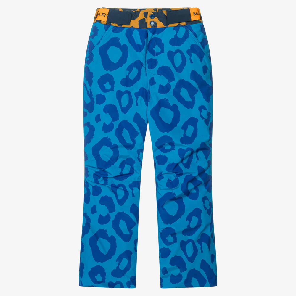 MARC JACOBS-Teen Boys Blue Leopard Print Ski Trousers | Childrensalon Outlet