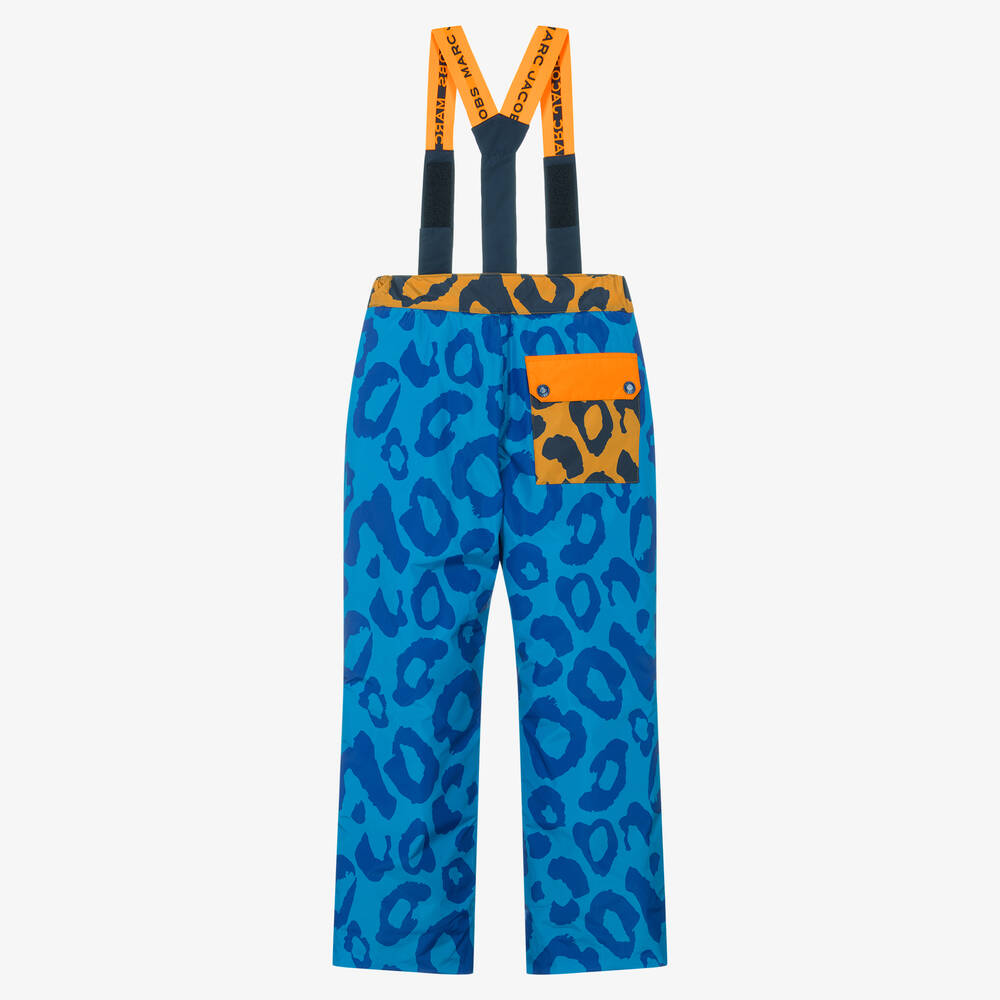 MARC JACOBS-Teen Boys Blue Leopard Print Ski Trousers | Childrensalon Outlet
